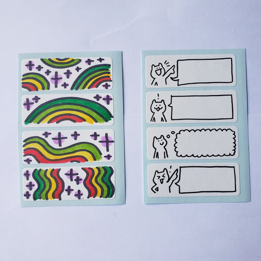 Rainbow/Speech Bubble Stickers