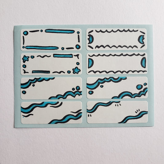 Blue Sticker Sheet