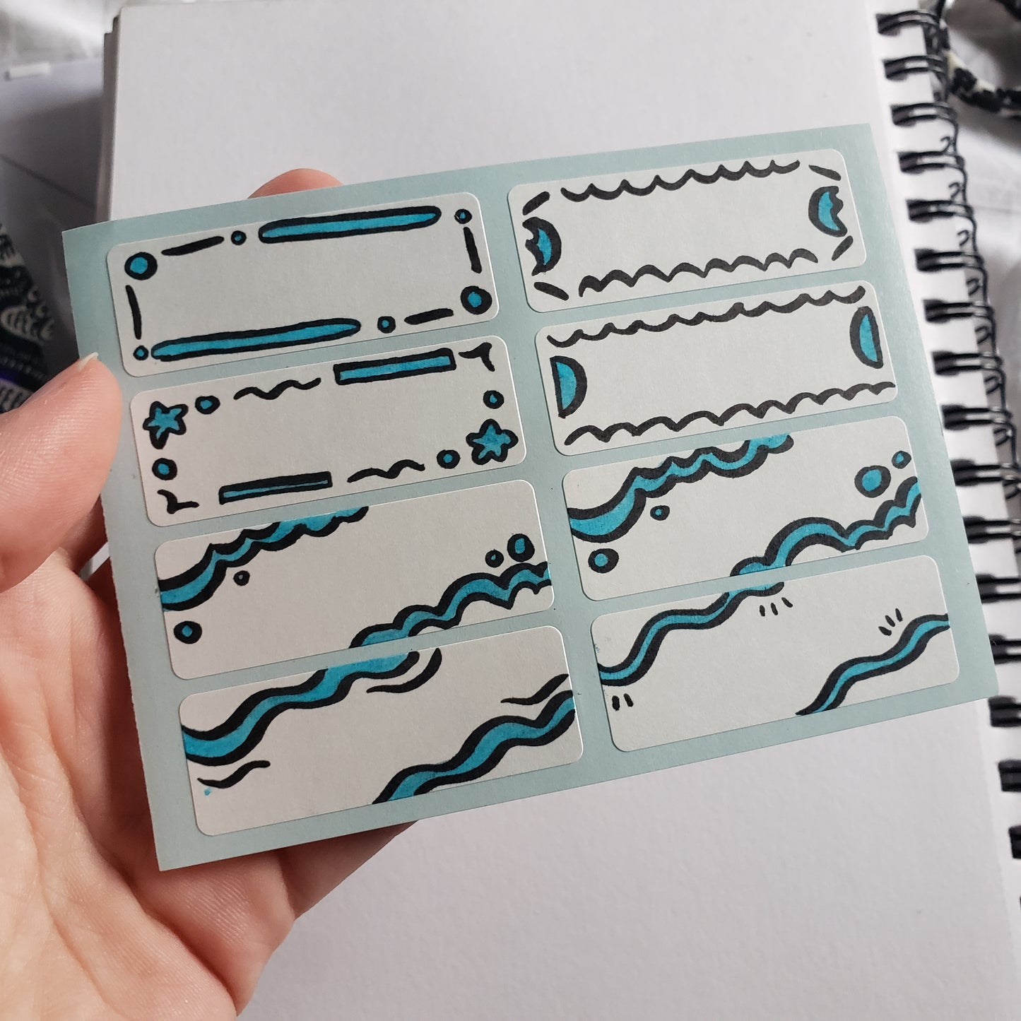 Blue Sticker Sheet