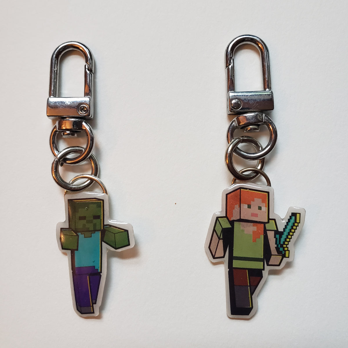Key Chain Minecraft Minecraft Mini Handmade Keychains – Gloomacus