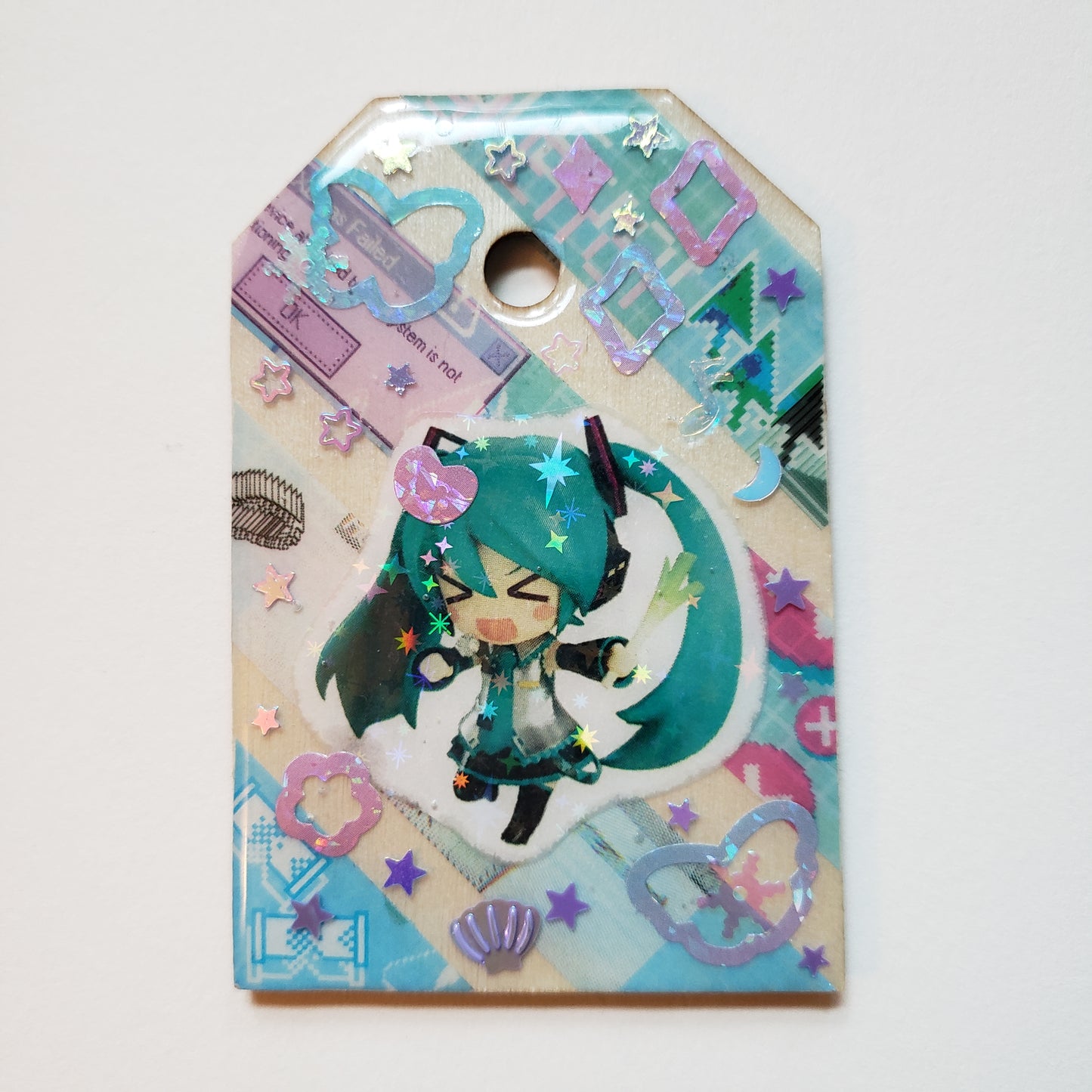 Jerma + Miku Handmade Luggage Tag