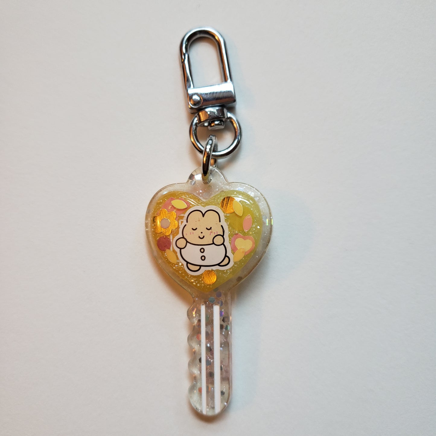 Yellow Key Handmade Keychain