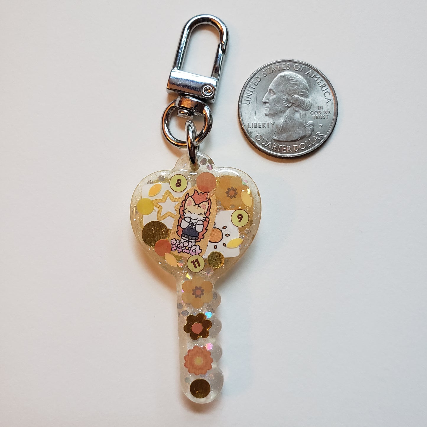 Yellow Key Handmade Keychain