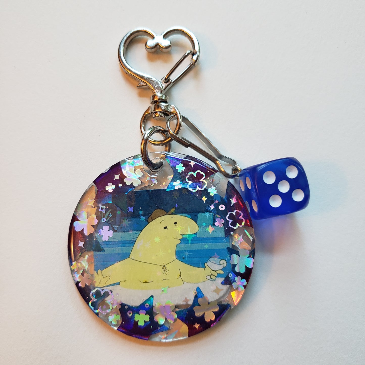 Hot Tub Charlie Handmade Keychain