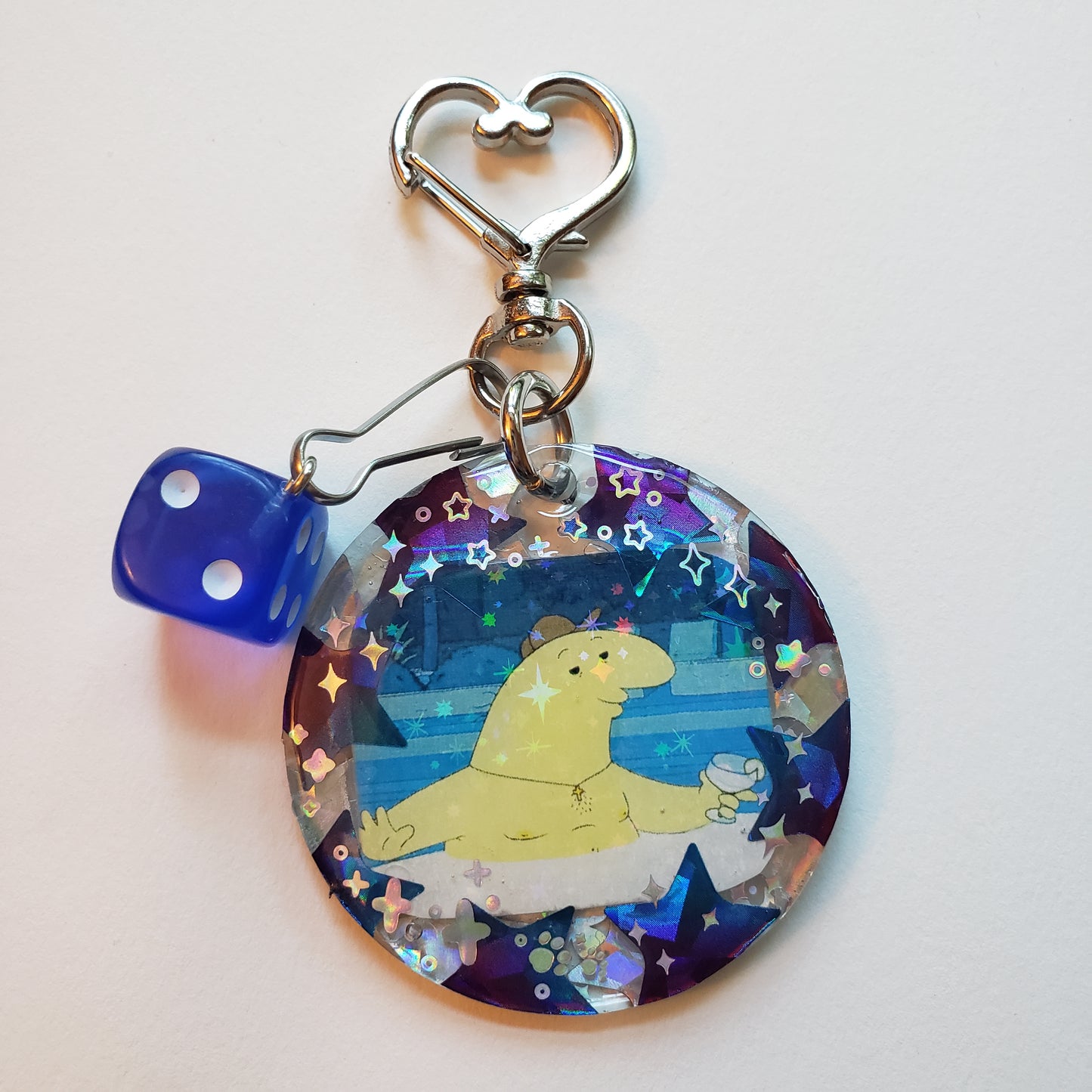 Hot Tub Charlie Handmade Keychain