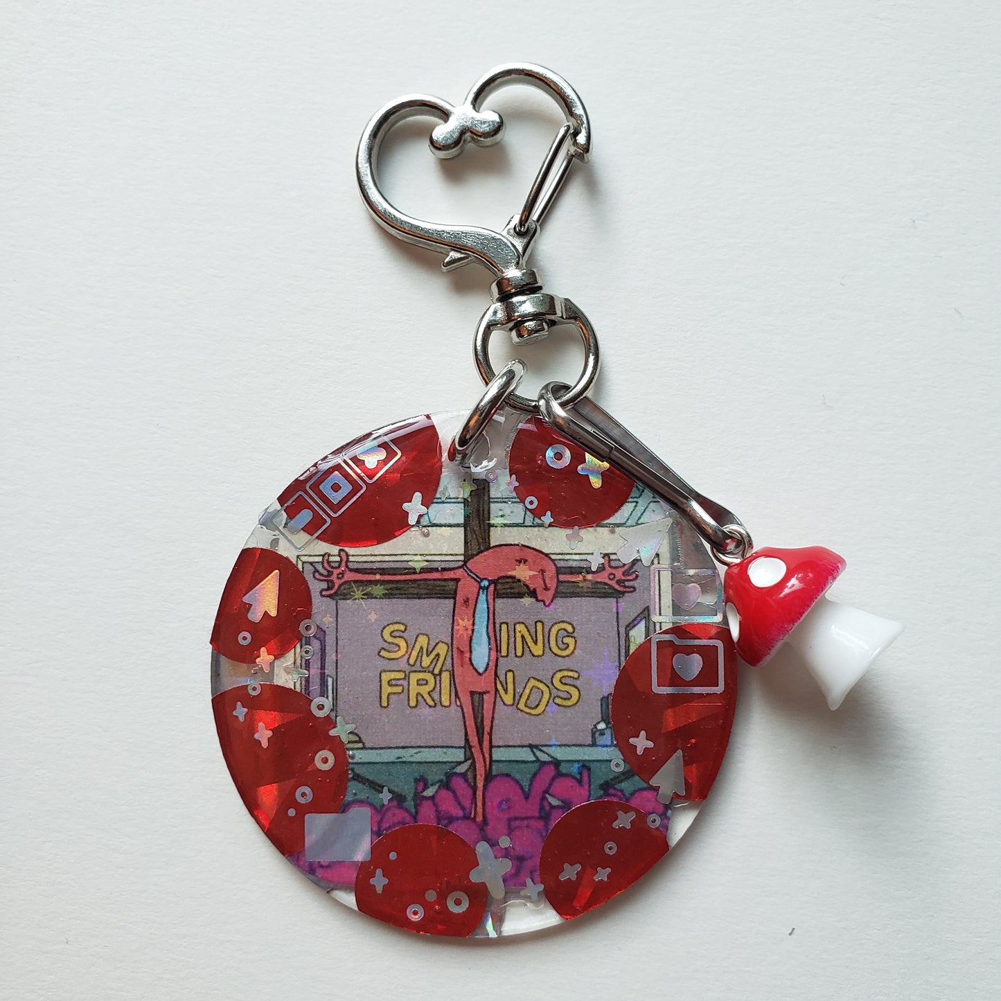 Crucified Alan Handmade Keychain
