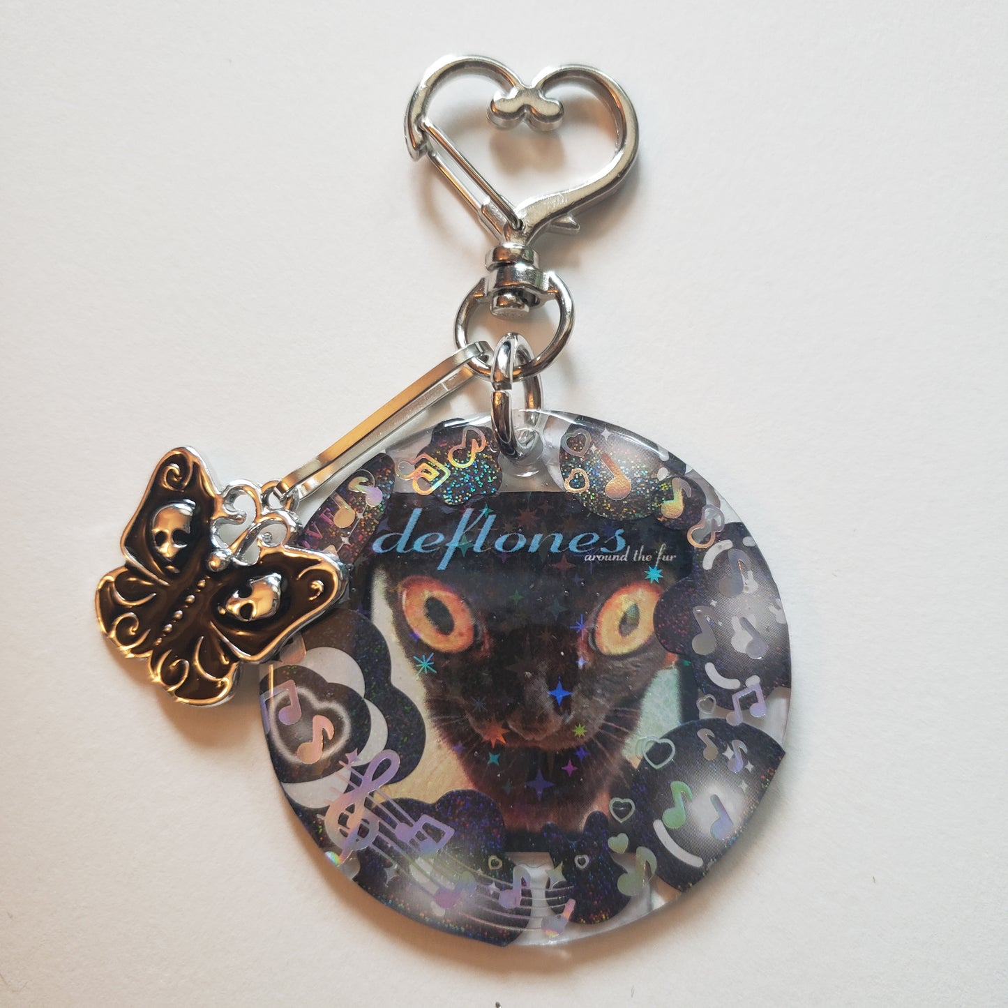 Deftones Cat Handmade Keychain