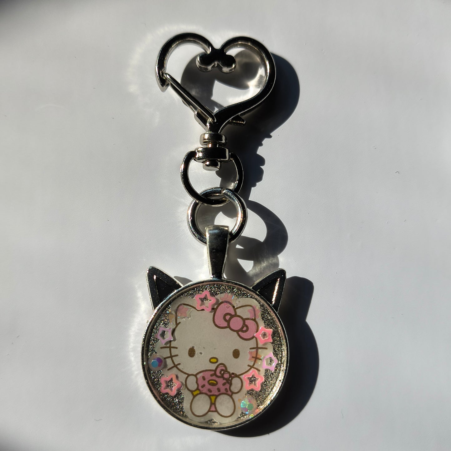 Hello Kitty Handmade Mini Keychain (Doughnut Version)