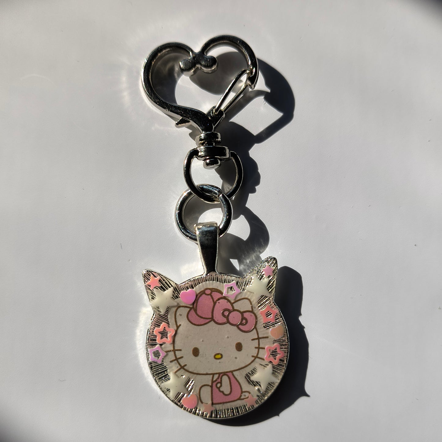 Hello Kitty Handmade Mini Keychain (Doughnut Version)