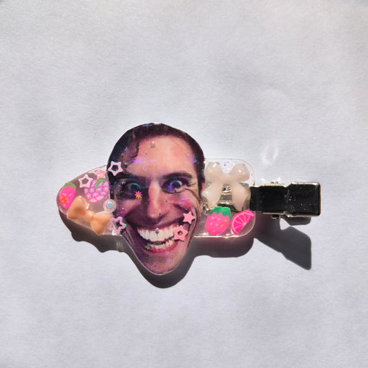 Jerma Sus Face Handmade Hairclip