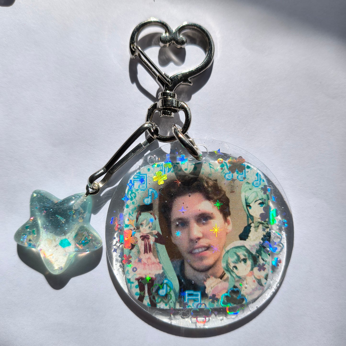 Jerma + Miku Handmade Keychain