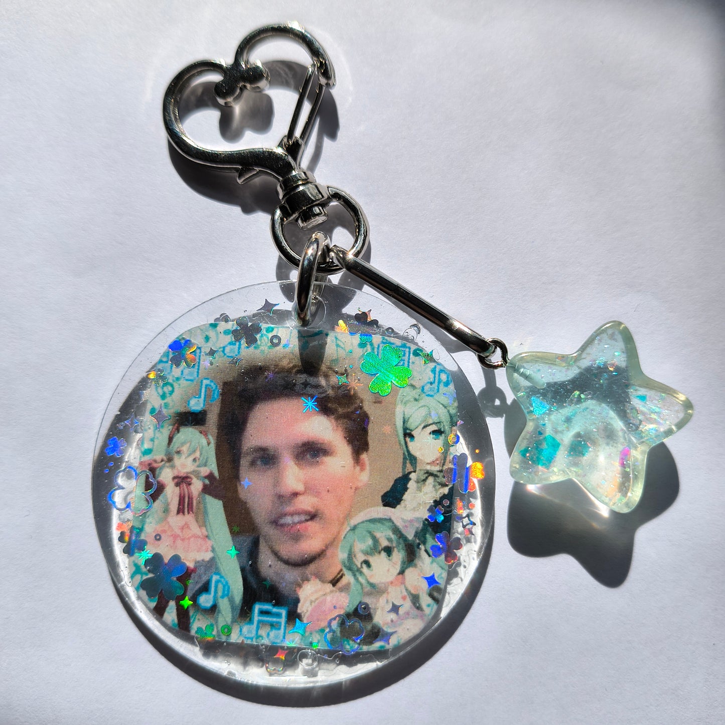 Jerma + Miku Handmade Keychain