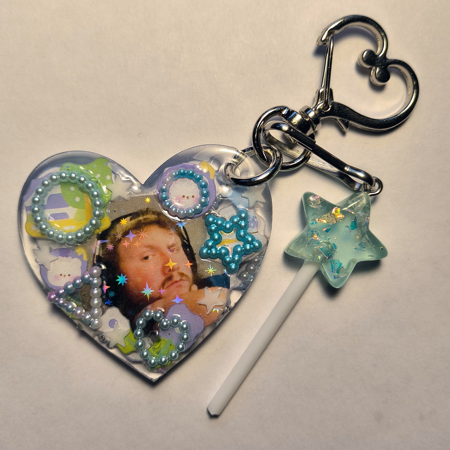 Caseoh Handmade Keychain (Star Charm)