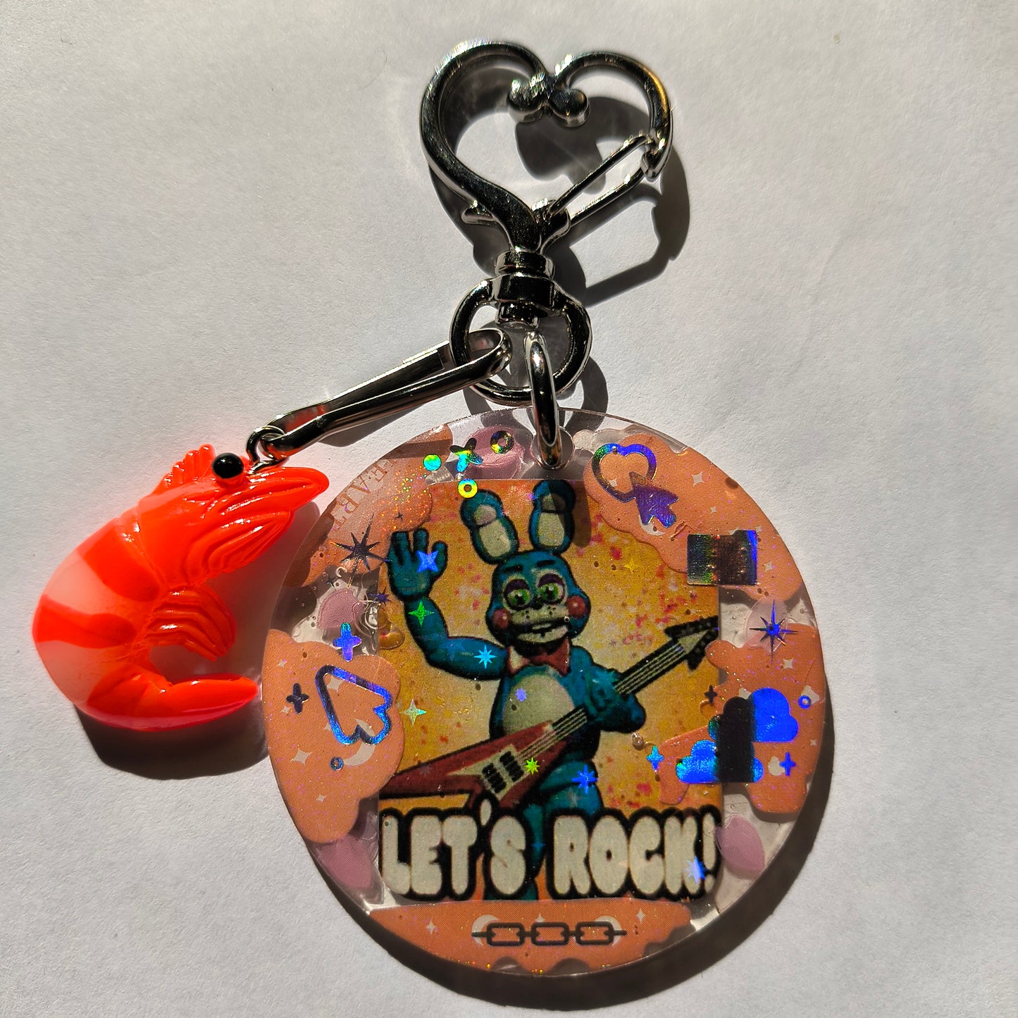 FNAF Let's Rock Handmade Keychain