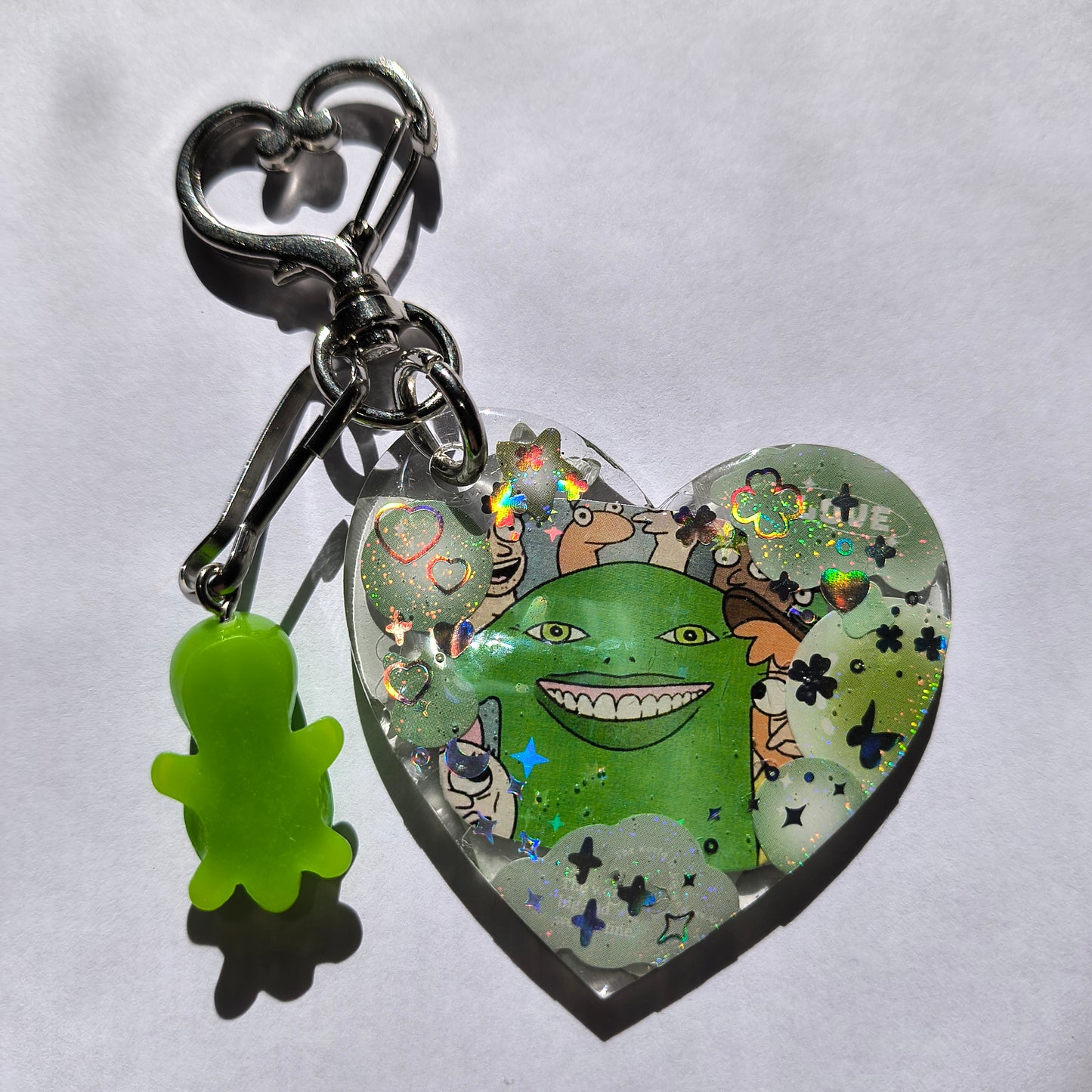 Mr Frog Handmade Keychain