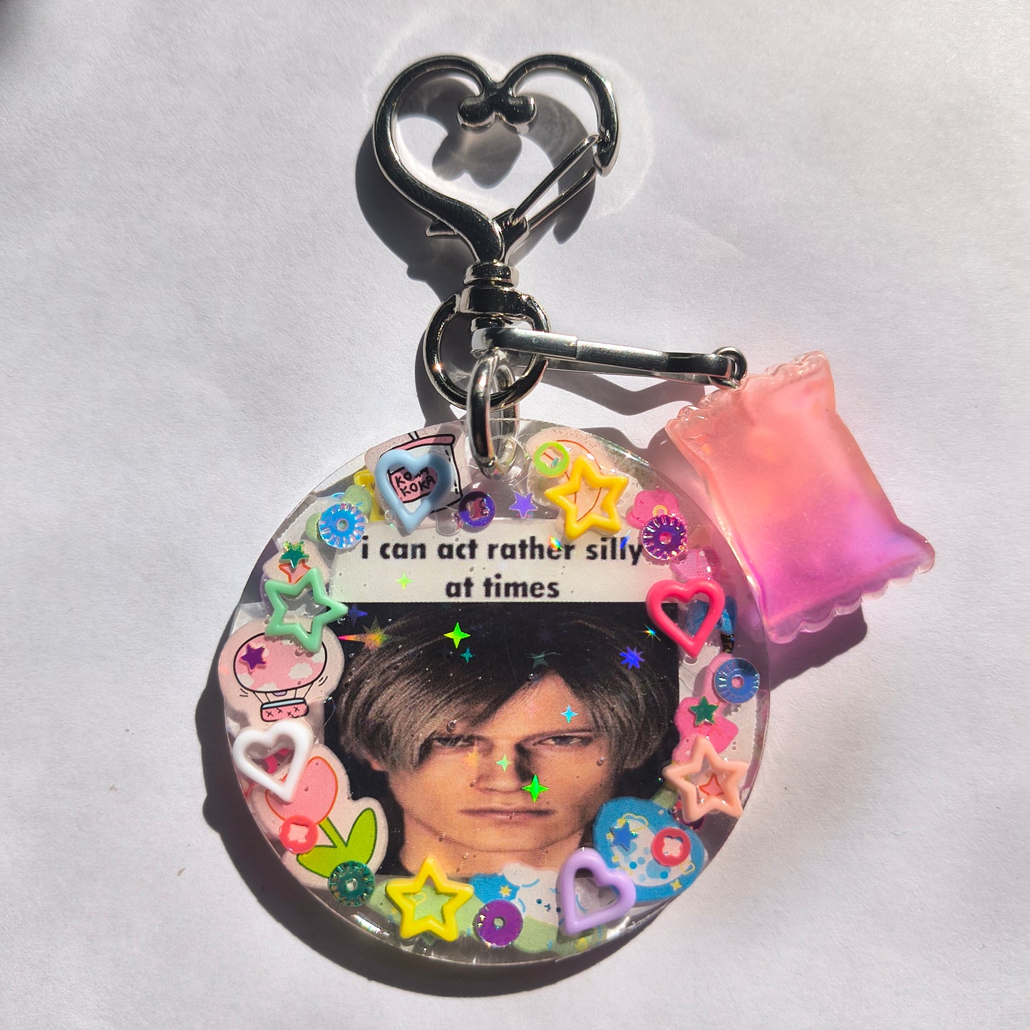 Silly Leon Kennedy Handmade Keychain