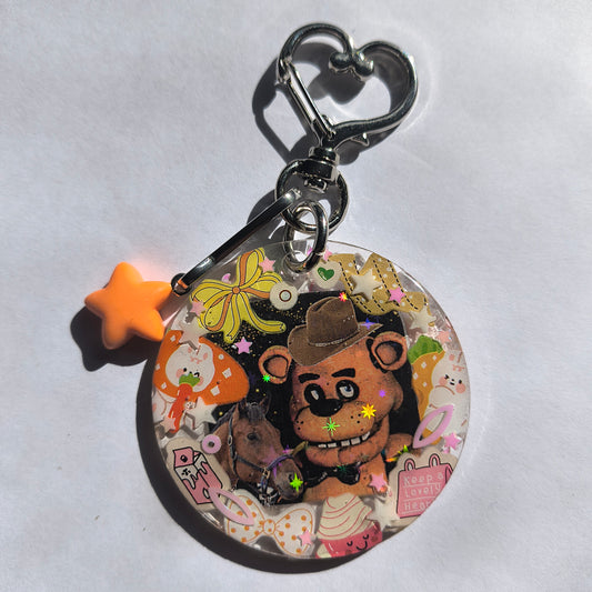 Cowboy Freddy Fazbear Handmade Keychain