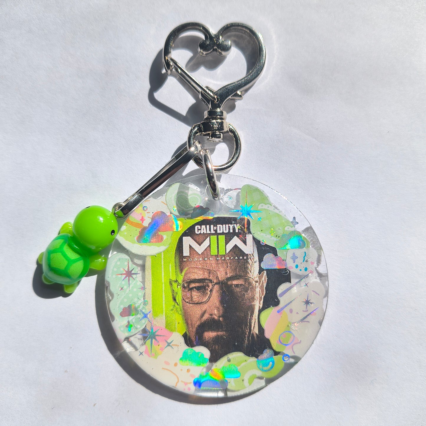 Walter White + COD Handmade Keychain