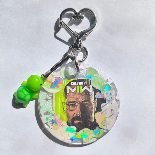 Walter White + COD Handmade Keychain