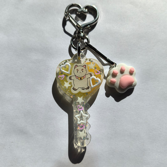 Bee and Puppycat Handmade Mini Keychain