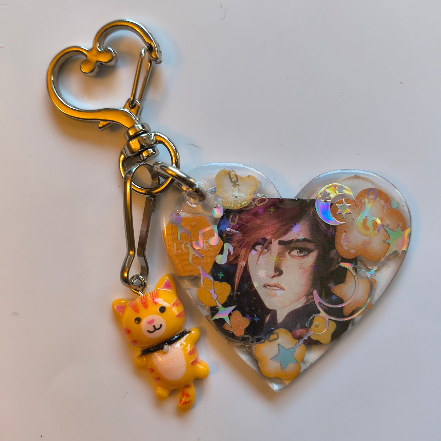 Arcane Vi Handmade Keychain (Orange)