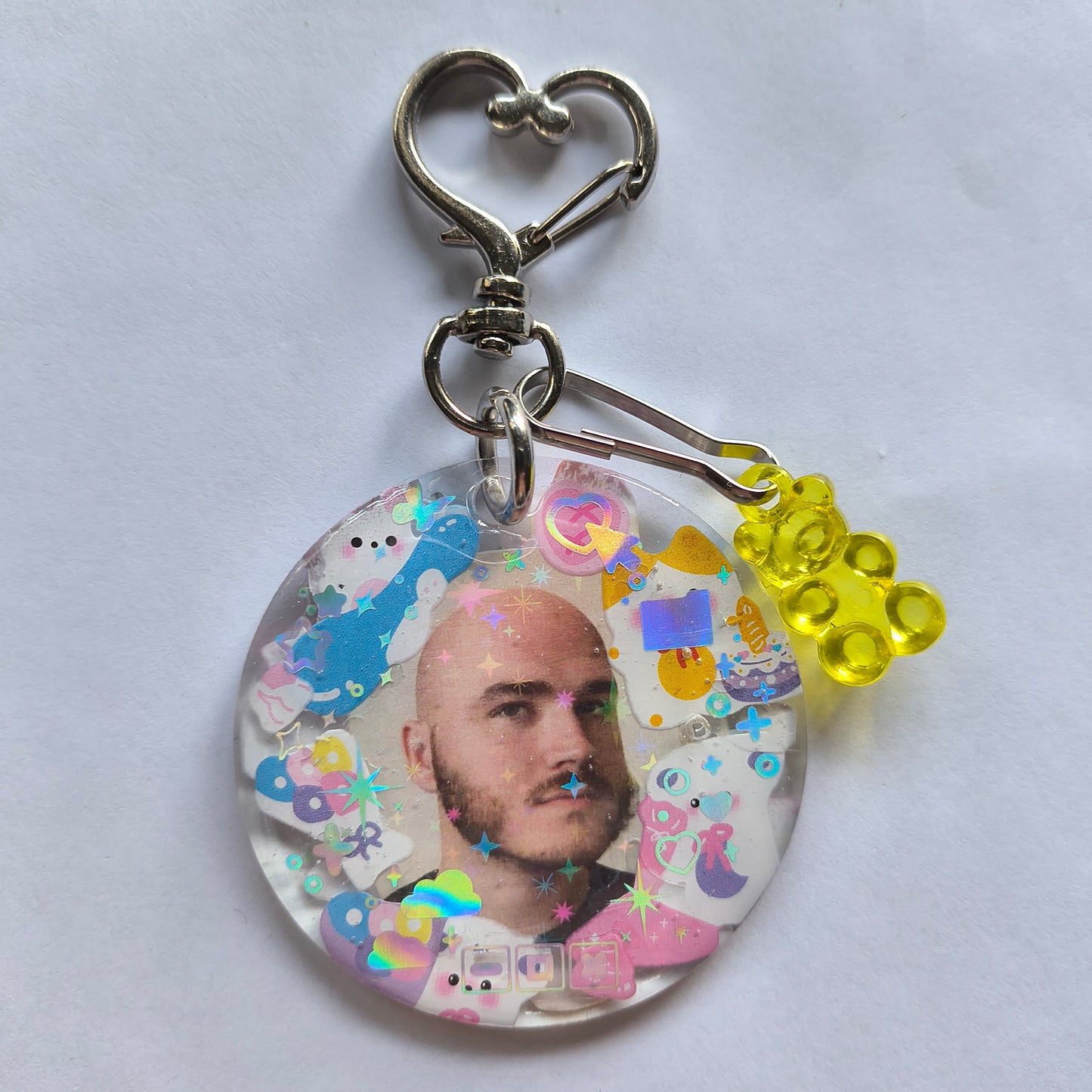 Bald Jschlatt Handmade Keychain