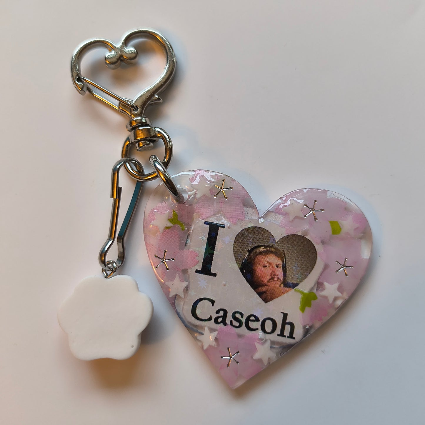 I Love Caseoh Handmade Keychain