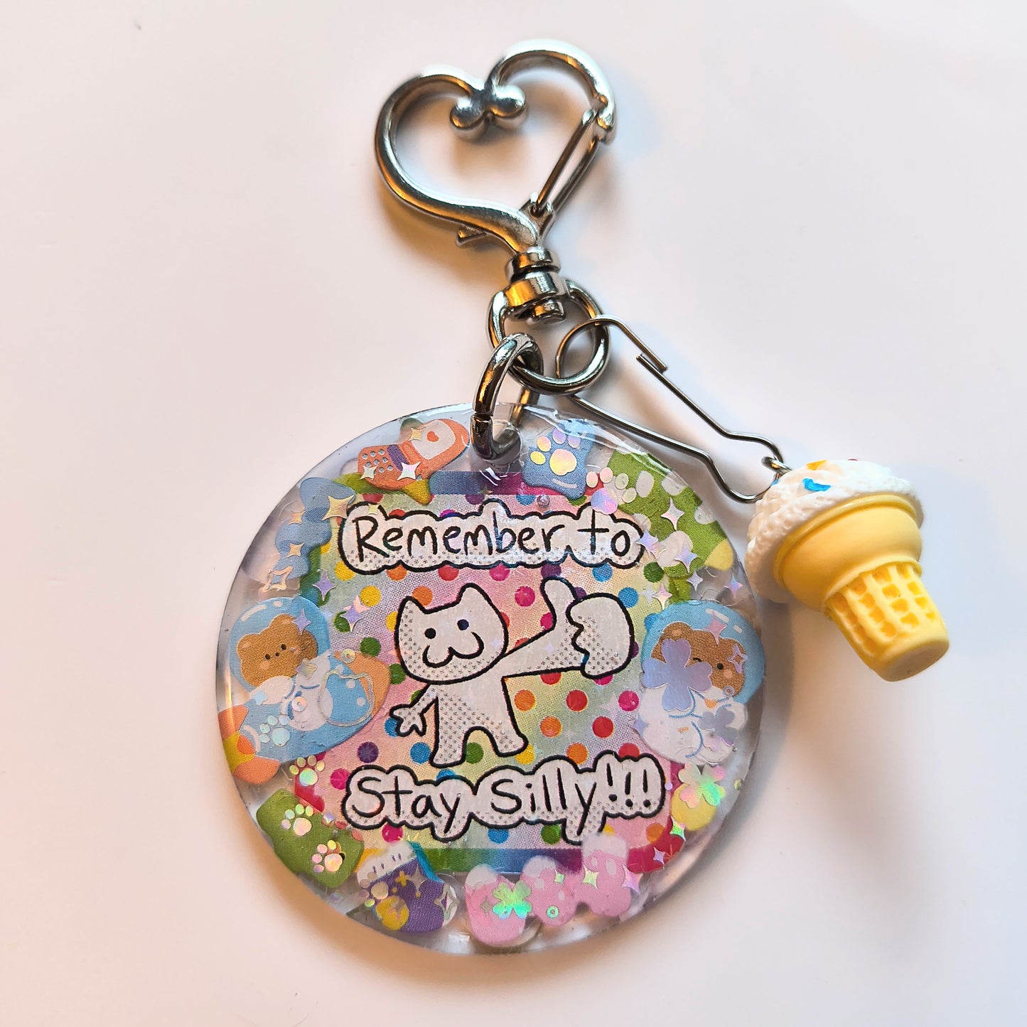 Remember To Stay Silly Handmade Keychain