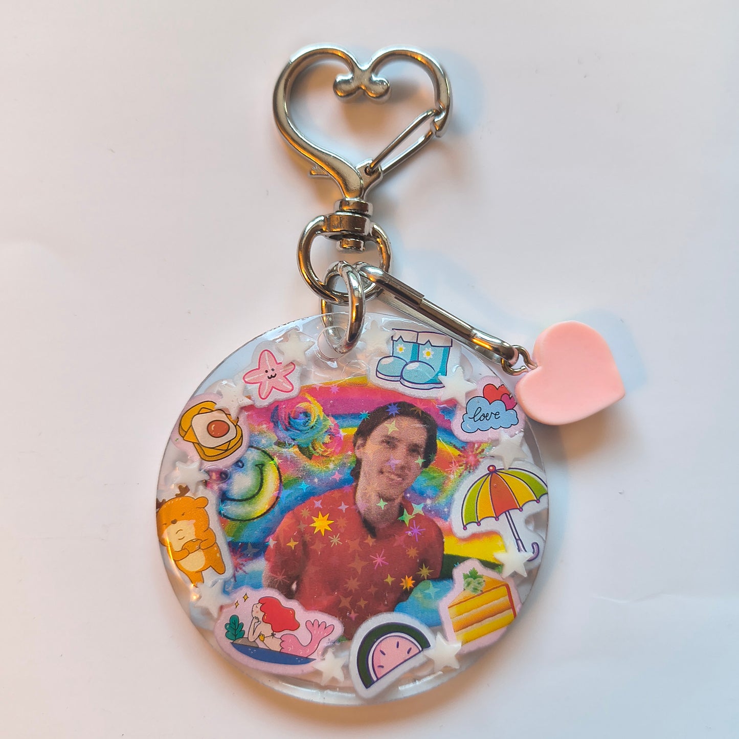 Rainbow Jerma Handmade Keychain