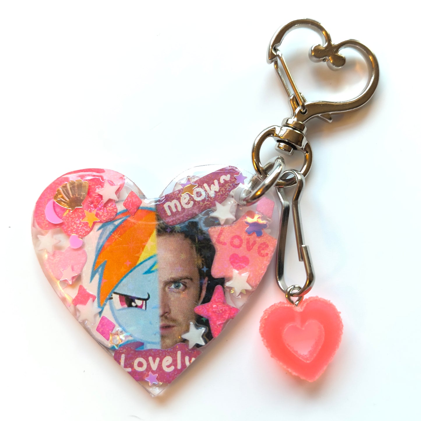 Jesse Pinkman + Rainbowdash Handmade Keychain