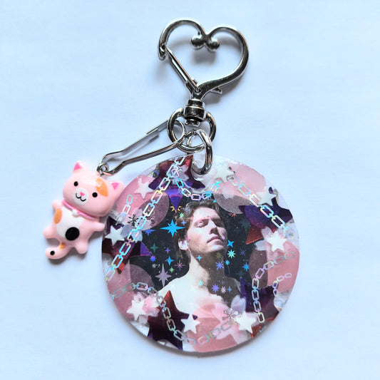 Jerma Handmade Keychain (Red/Pink)