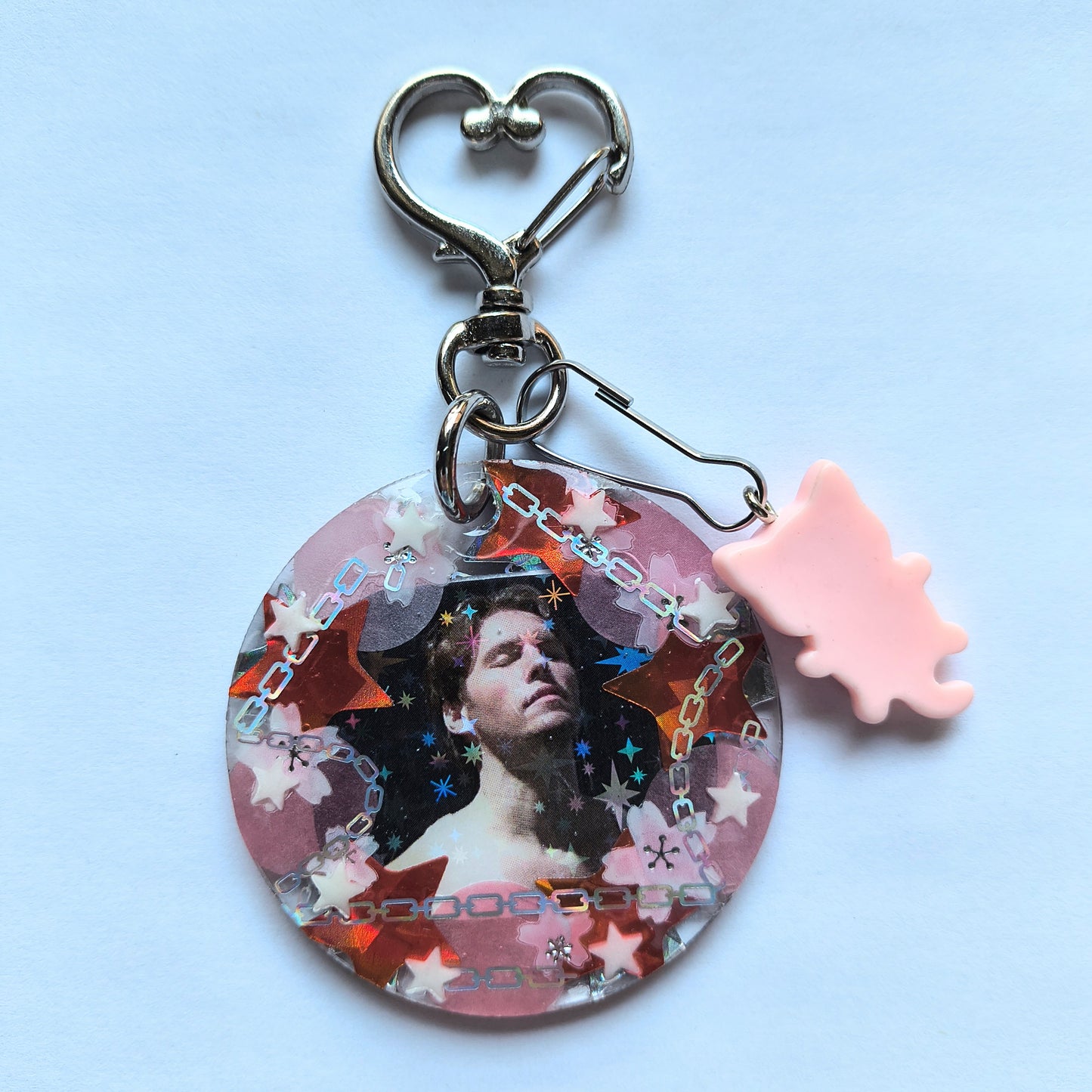 Jerma Handmade Keychain (Red/Pink)