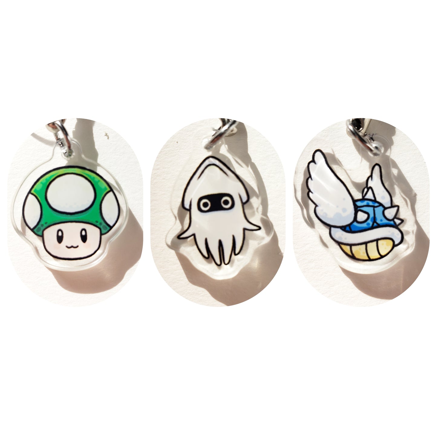 Mariokart Themed Phone Charms