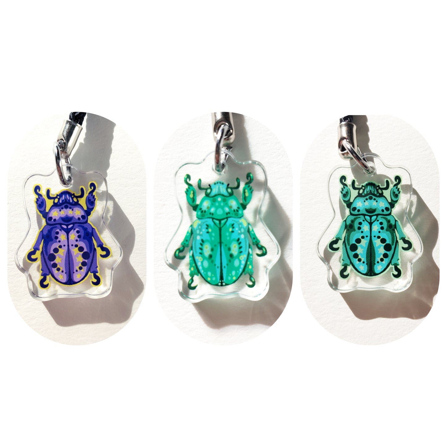 Beetle Phone Charms