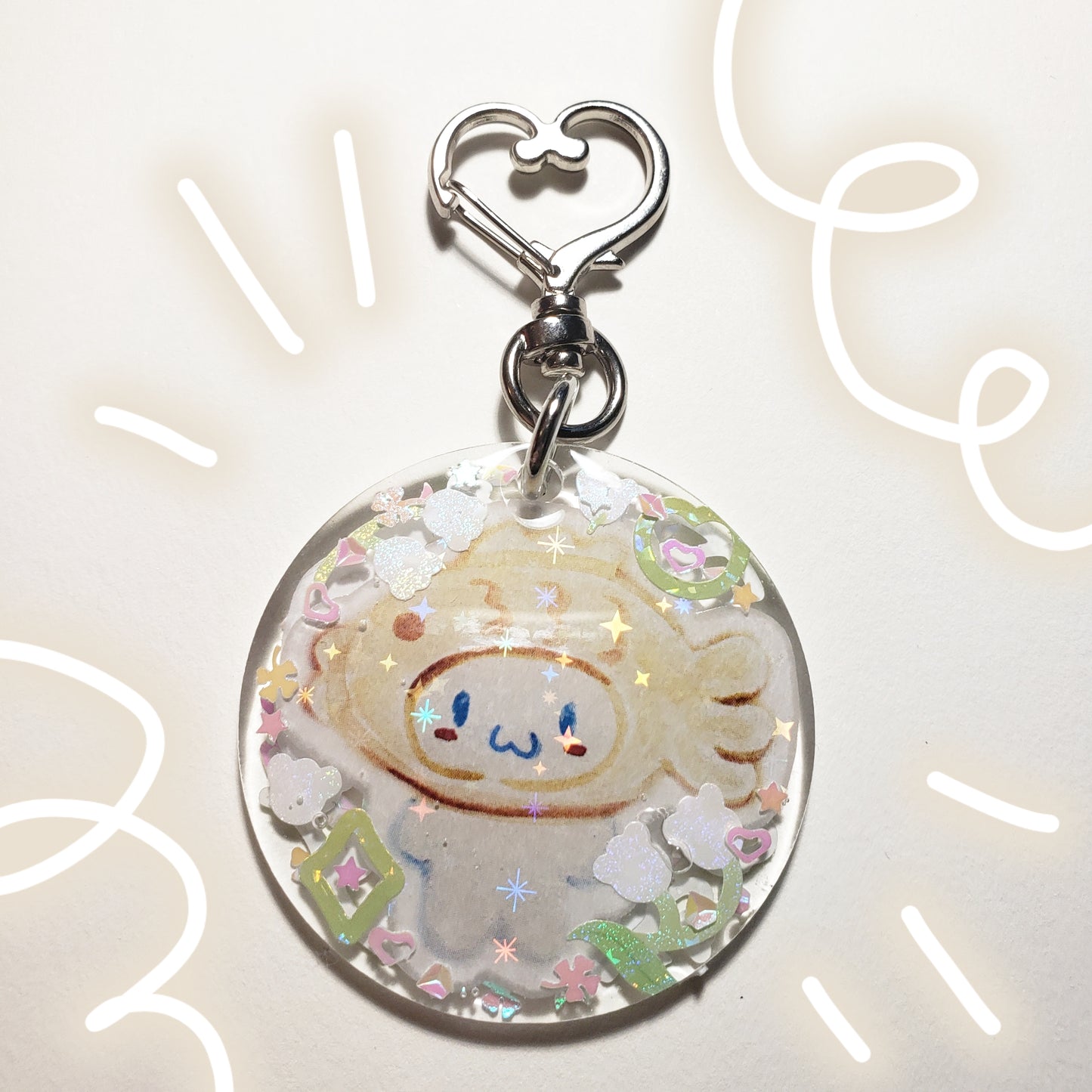 Cinnamonroll Keychain (Original Art)