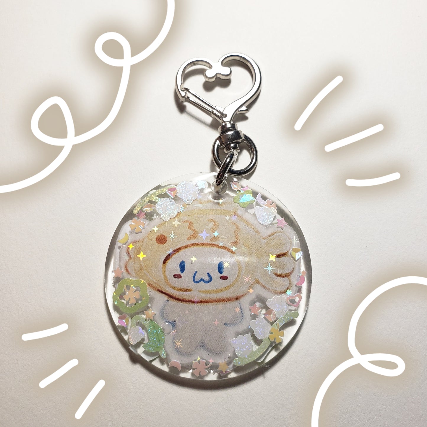 Cinnamonroll Keychain (Original Art)