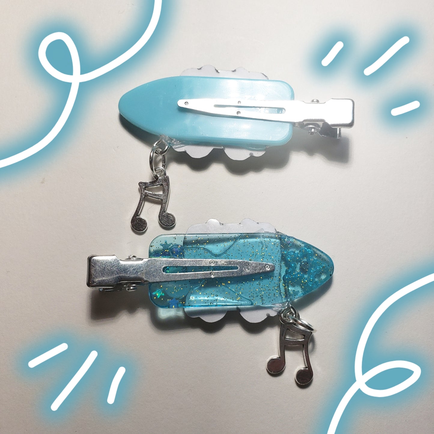 Hatsune Miku Hairclips