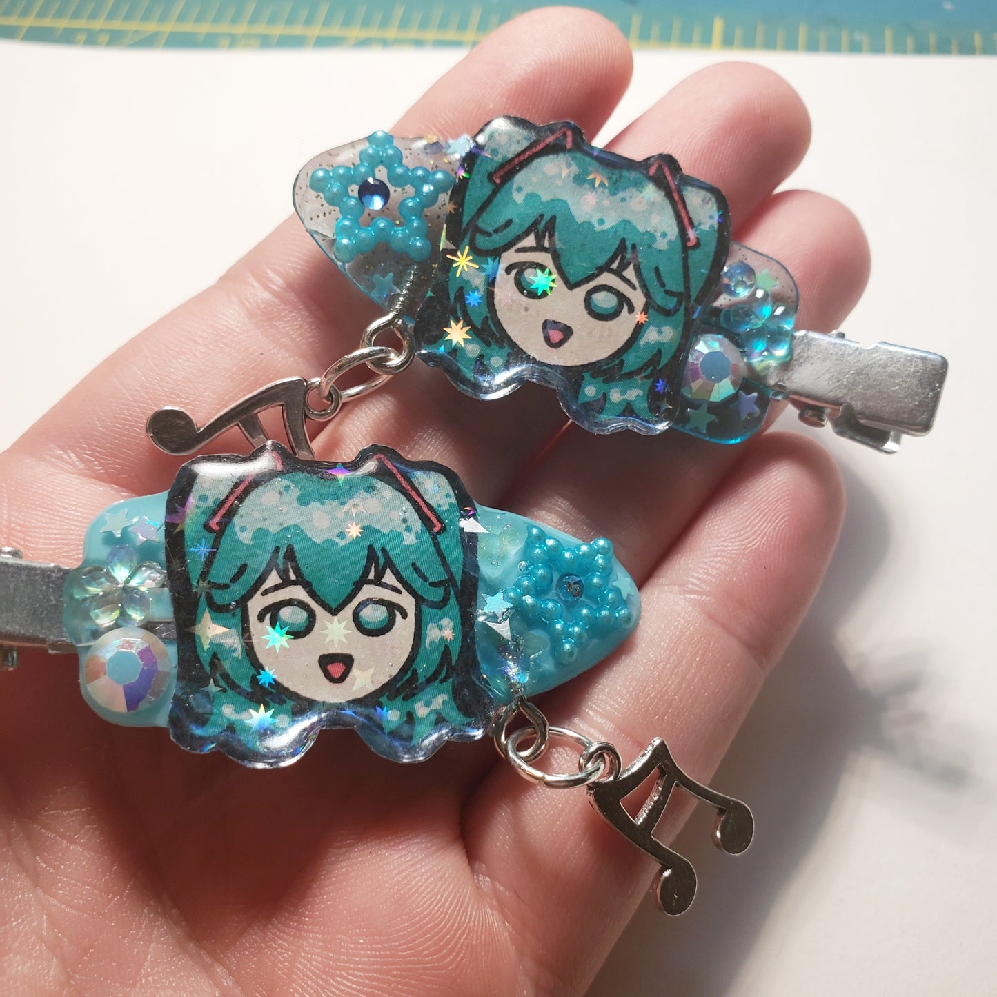 Hatsune Miku Hairclips