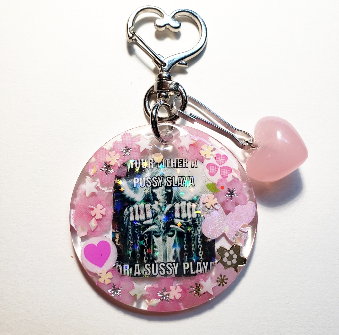 "Sussy Playa" Keychain (Pink)