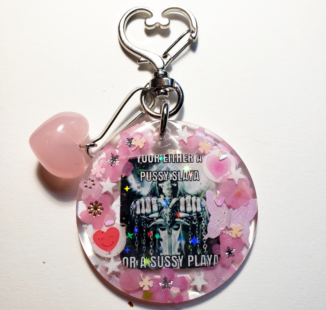 "Sussy Playa" Keychain (Pink)