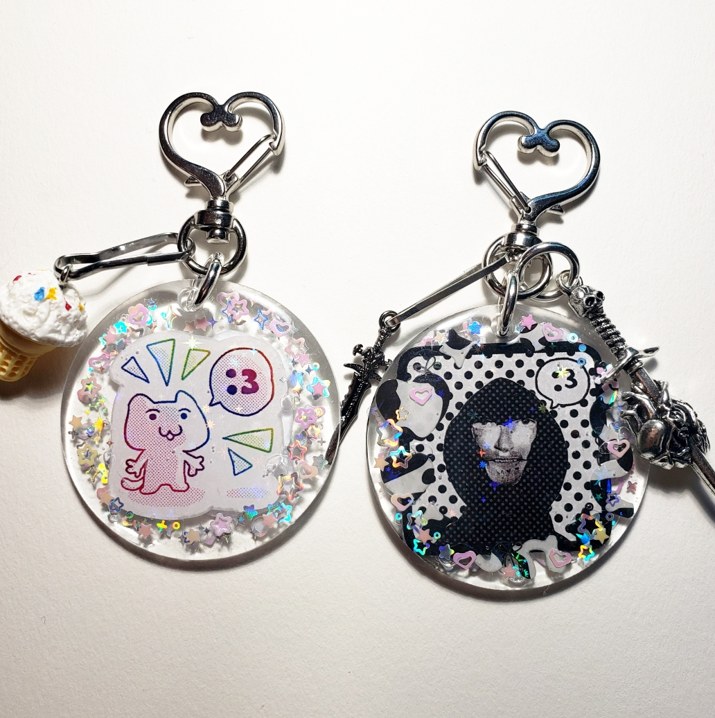 Intruder and :3 Keychains