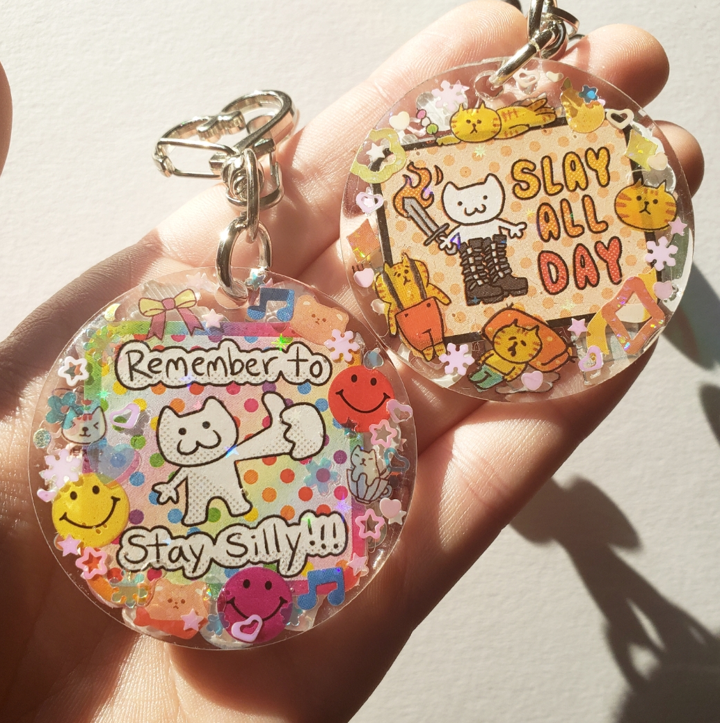 Stay Silly and Slay All Day Keychains (Not a set)