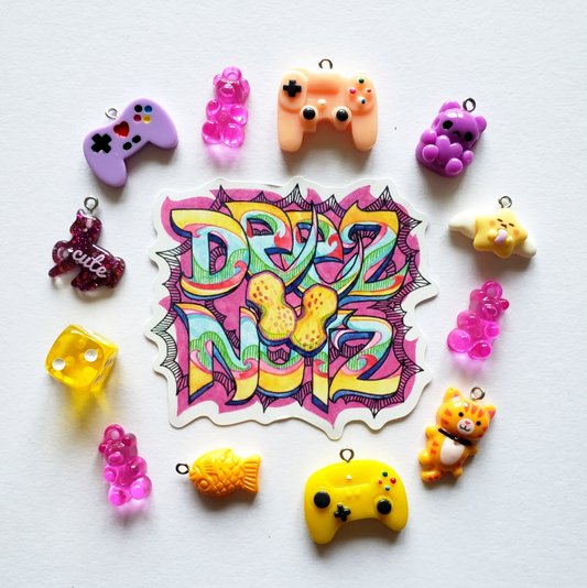 Deez Nuts Sparkly Sticker