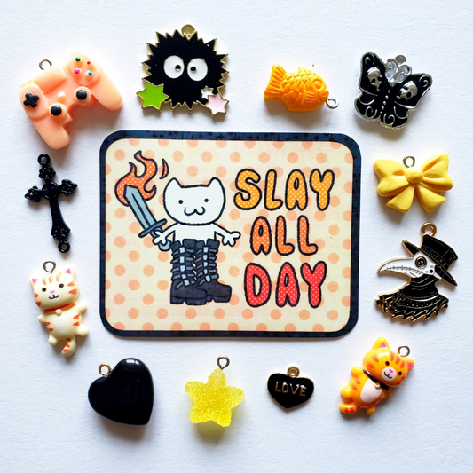 Slay All Day Sparkly Sticker