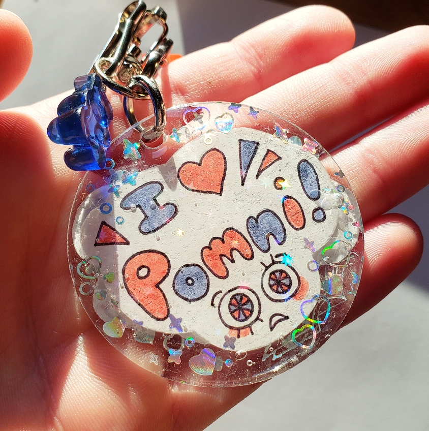 Pomni Digital Circus Keychain (Hand-drawn)