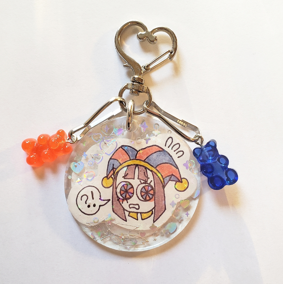 Pomni Digital Circus Keychain (Hand-drawn)