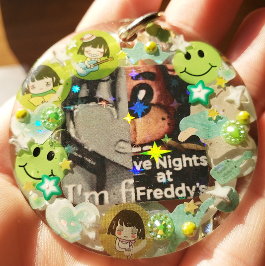 I'm Five Nights At Freddy's Keychain (Green)