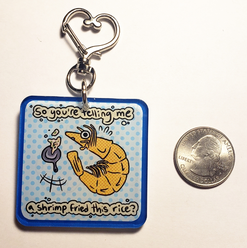 Shrimp Fried Rice Keychain