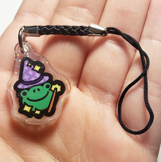 Frog Wizard Phone Charm