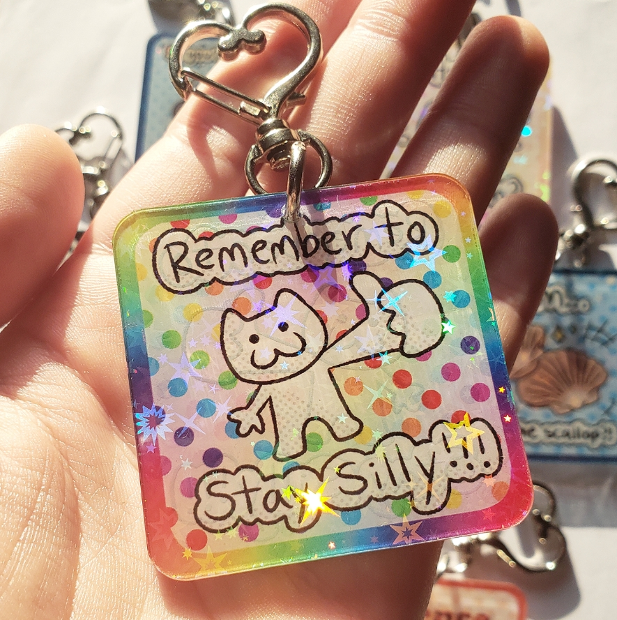 Remember To Stay Silly Keychain